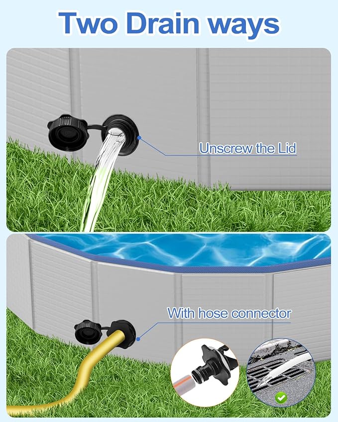 Dog Pool for Large Dogs,Foldable Plastic Pool for Dogs Slip-Resistant (XL - 87'' x 16'')