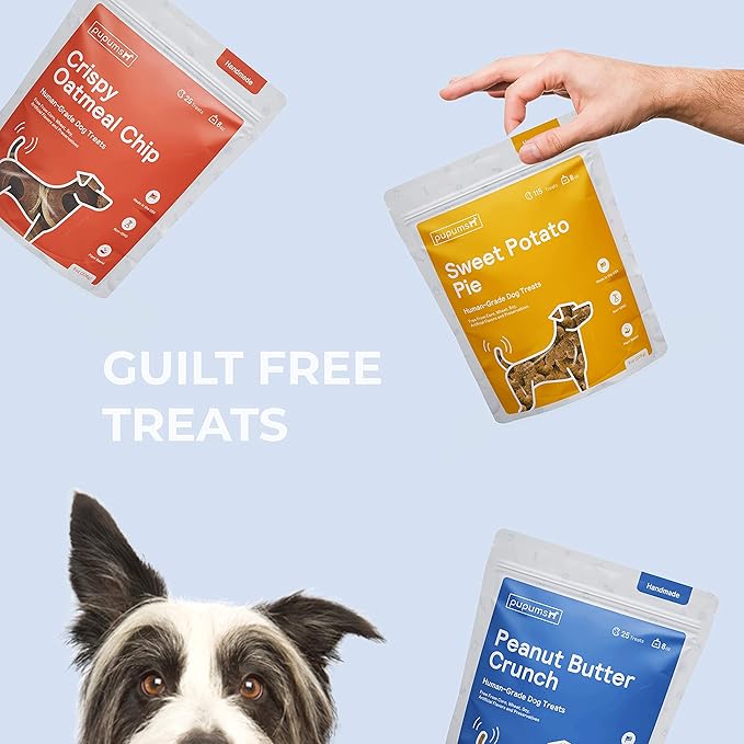 Peanut Butter Crunchy Dog Treats Natural Human Grade Non-GMO Dog Biscuits Made in USA (24oz)
