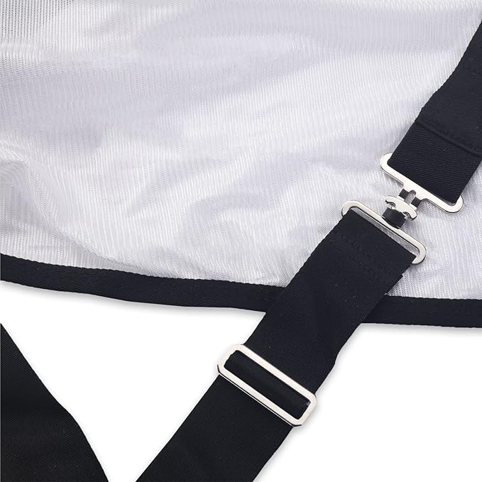 Comfy Mesh Horse Fly Sheet Equine Summer Sheets Stand Neck White 84