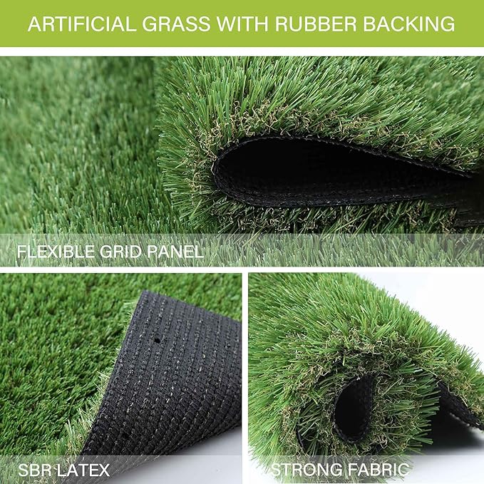 Fake Grass for Dogs to Pee On, Artificial Turf for Dogs, Grass Pee Pad for Dogs Potty Training, Premium 6x8FT Extra Large, Indoor Outdoor Turf Grass Pad for Dogs