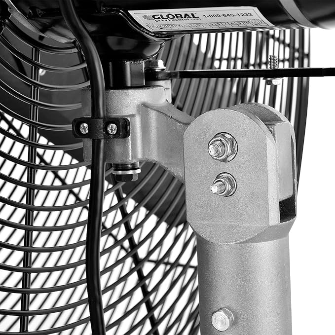 Continental Dynamics CD Premium 30" Oscillating Wall Mount Fan, TEFC Motor, 11,500 CFM, 1/2 HP