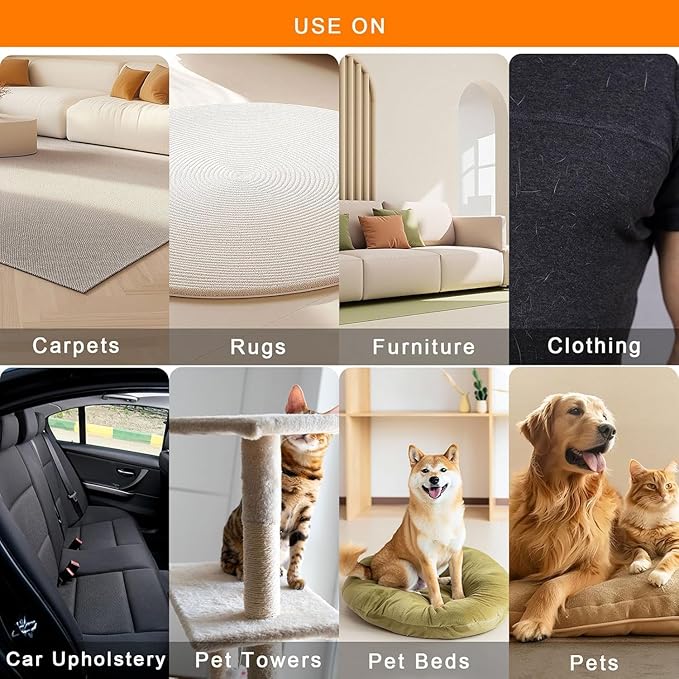 Pet Hair Removal Glove for Dogs & Cats, Newly Upgraded Reusable Electrostatic Pet Hair Gloves, Pet Hair Remover Tool for Clothing, Couch, Carpet, Car Seat(1pcs)