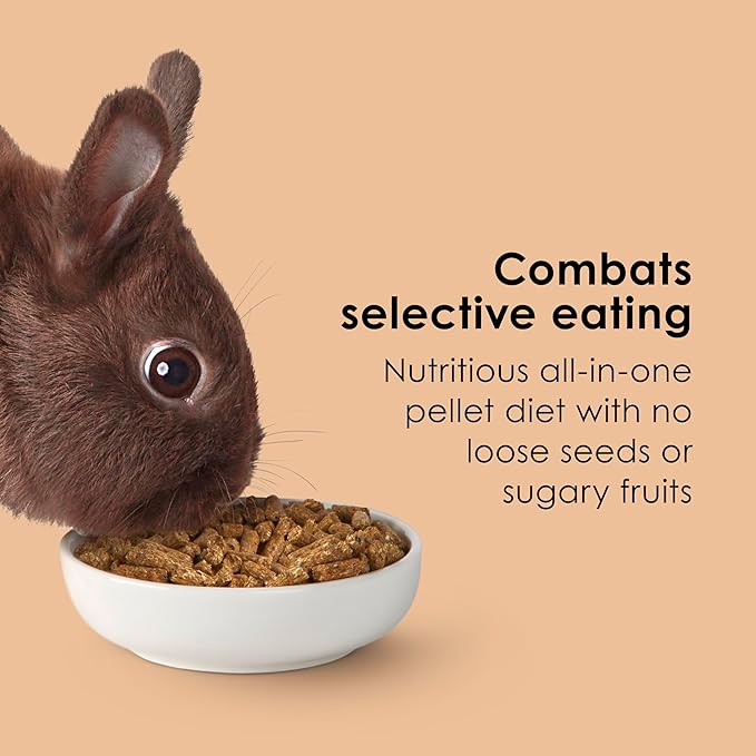 Kaytee Timothy Complete Rabbit Food, Made with Timothy Hay, High in Fiber, Supports Dental Health and Digestion, 9.5 pounds