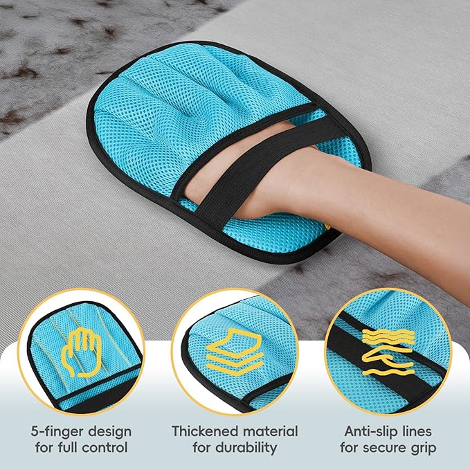 Pet Hair Removal for Dogs & Cats,Upgraded Thickened 5-Finger Design, Reusable Electrostatic Pet Hair Remover Glove, Quickly Lifts Pet Hair from Laundry,Sofas,Beds, Carpets, 1PCS