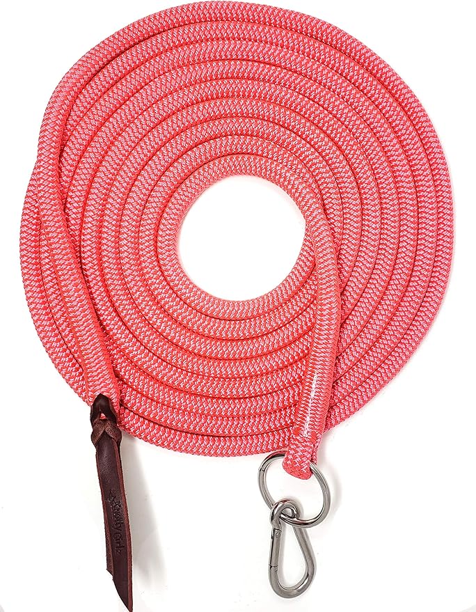 22' Long Line with SS O Ring and Carabiner (Pink)