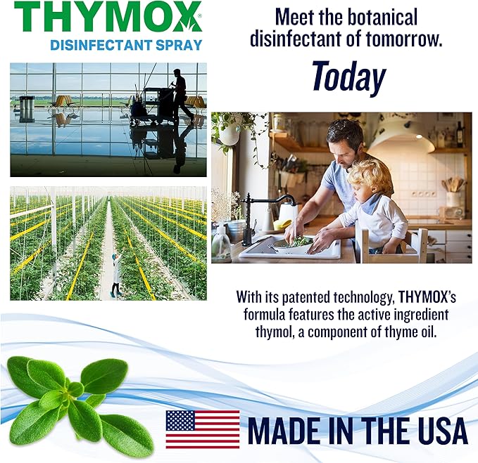 Botanical Disinfectant Spray 32 oz - All Natural Multipurpose Cleaner, Pet Friendly, Hospital Grade Disinfectant, Kitchens, Pet Hospitals, Vet Clinics, Restoration, Lemongrass Fragrance