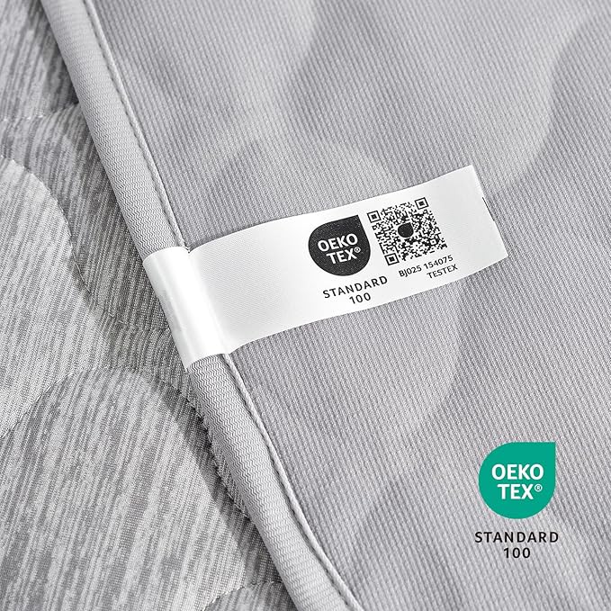 Cozy Bliss Leakproof Cooling Blanket for Small Dogs, Q-Max>0.4, Durable & Washable Dog Cooling Mat for Hot Weather, Soft Pet Throw & Couch Protector for Puppies & Cats, 25x35 Inch, Heather Silver Grey