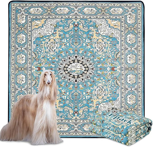 Qeils Washable Pee Pads for Dogs, Reusable Puppy Pads 72"x72" Super Absorbent Leakproof Extra Large Dog Training Pads, Non-Slip Potty Pads for Floor, Bed, Kennel, Whelping Pads Litter Mat