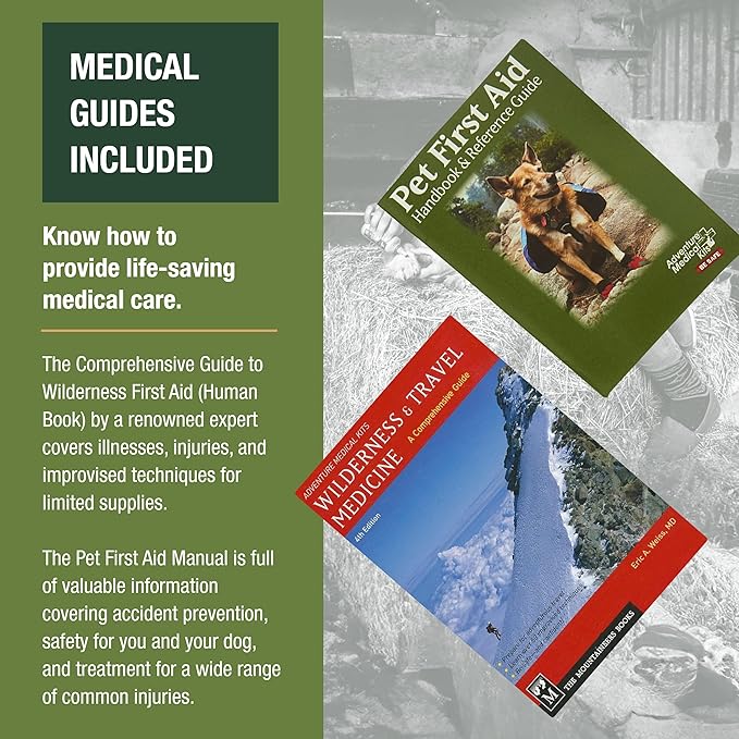 Adventure Medical Kits Me & My Dog Medical Kit - Human & Canine First Aid Essentials - Includes Cold Pack, SOL Emergency Blanket, Splinter Picker & More