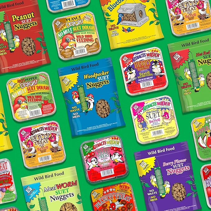 C&S Cranberry Delight No Melt Suet Dough 11.75 Ounces 8 Pack